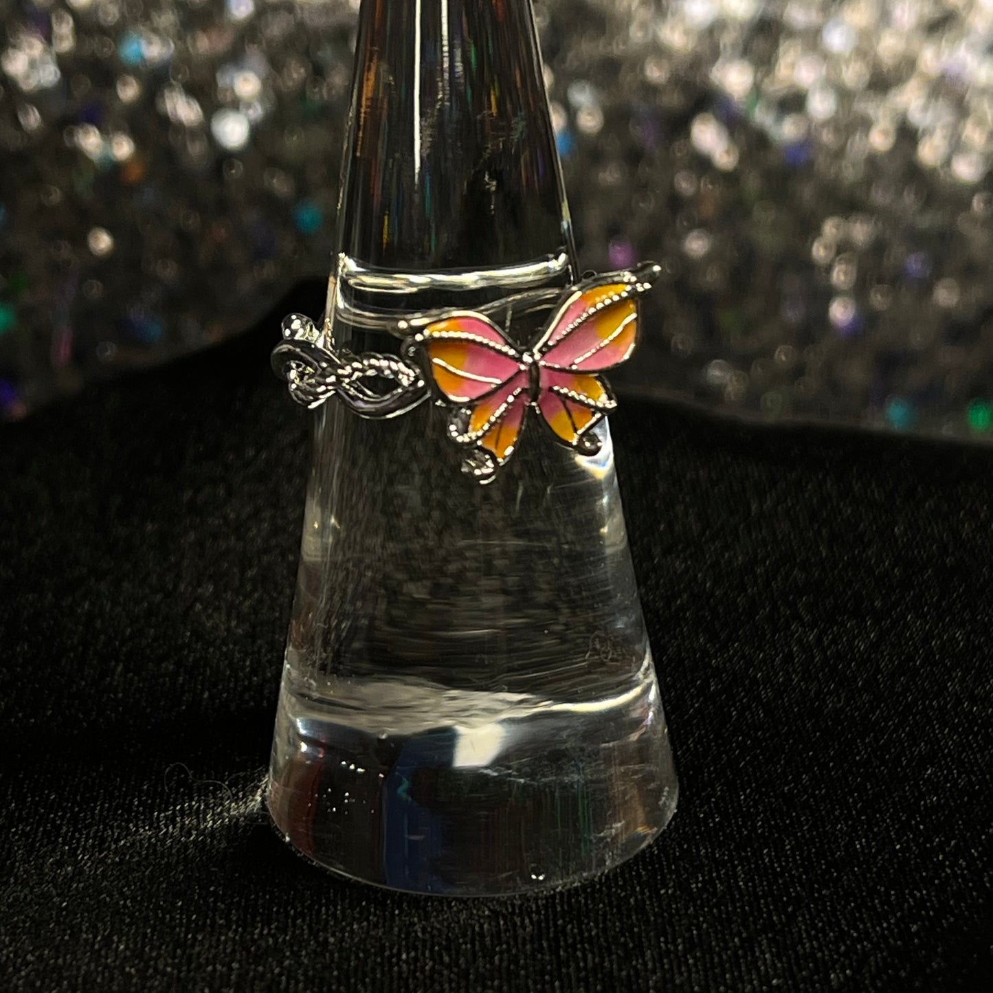 Butterfly Acrylic Colored Ring