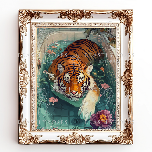 Tiger in Bathtub