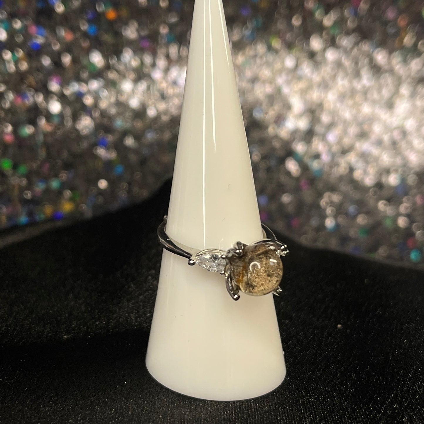 Garden Quartz Lotus Ring