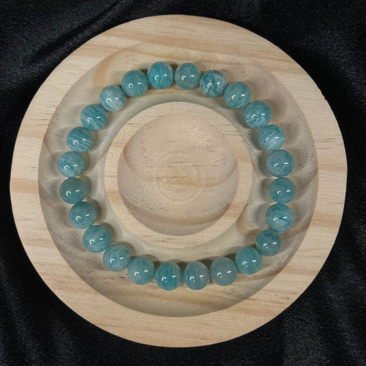 River’s Whisper – Amazonite Bracelet of Balance & Truth