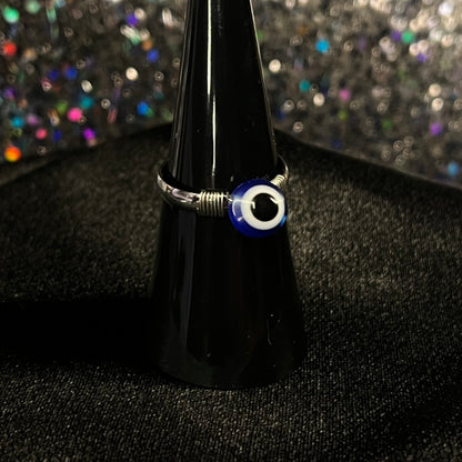 Evil Eye Wire Ring