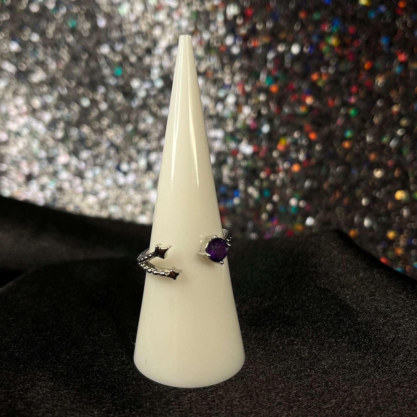 Amethyst Shooting Star Ring