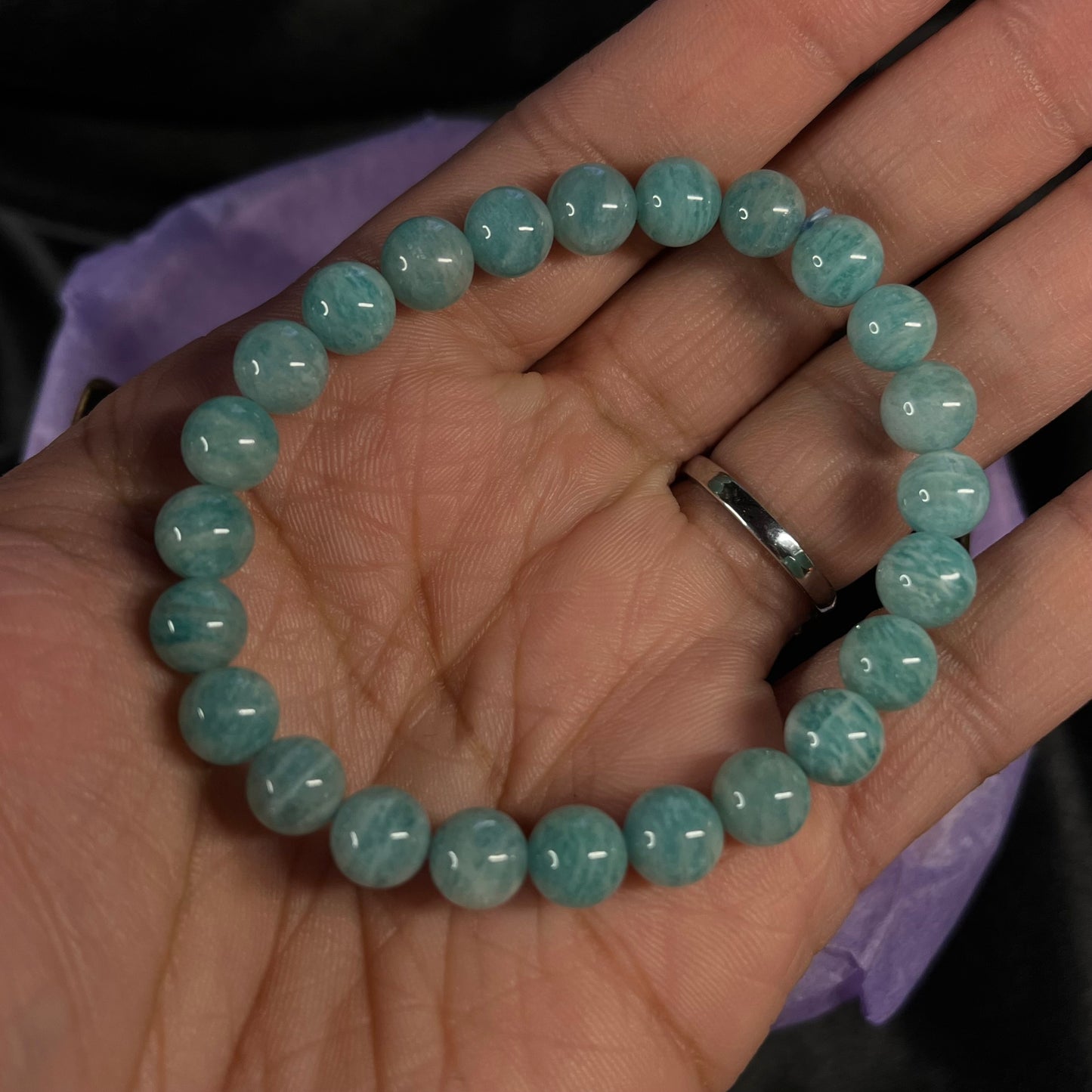 River’s Whisper – Amazonite Bracelet of Balance & Truth