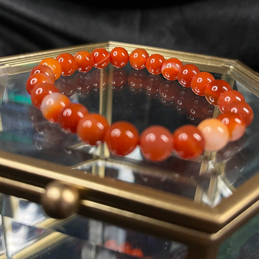 Ember’s Call – Red Carnelian Bracelet of Vitality & Creativity - 8mm