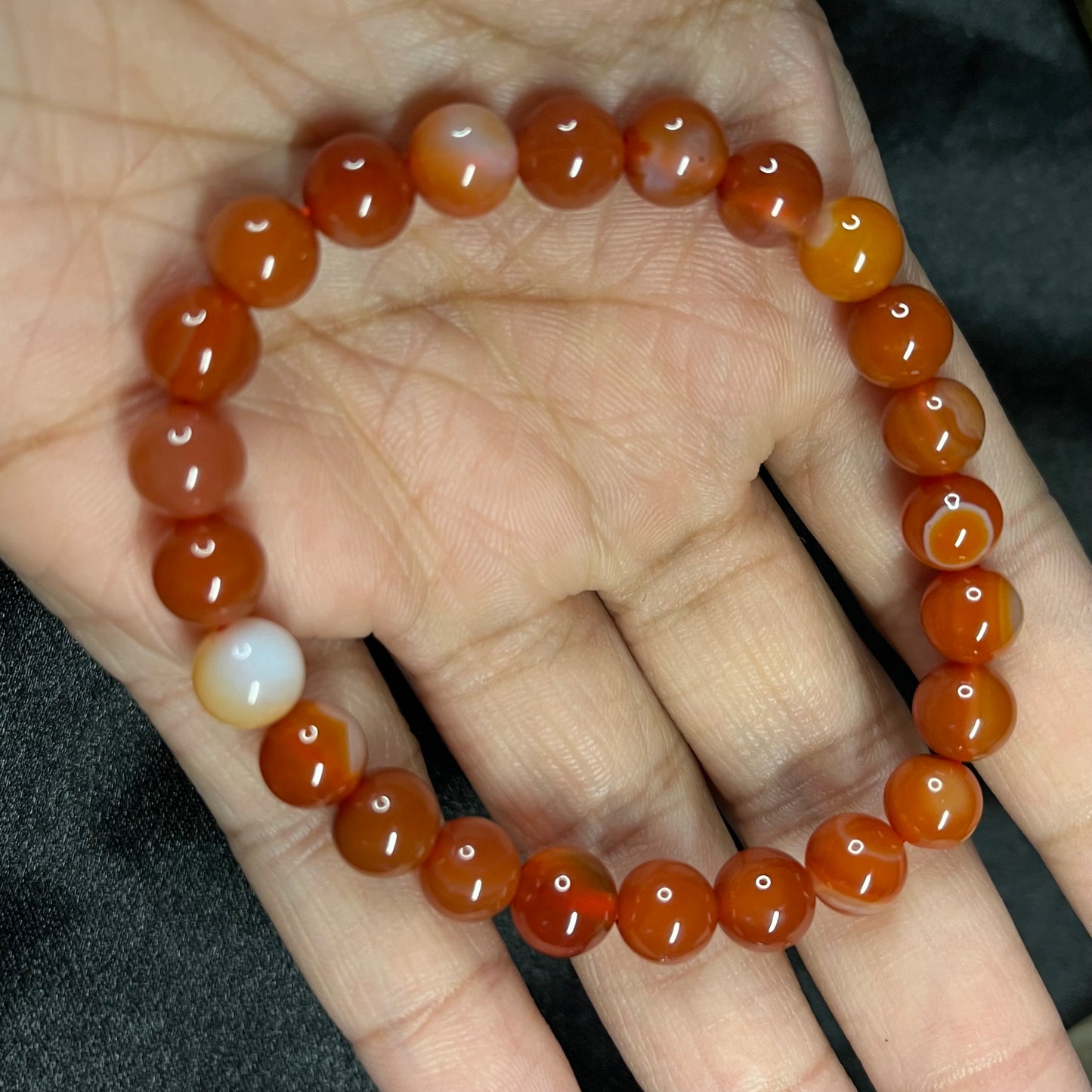 Ember’s Call – Red Carnelian Bracelet of Vitality & Creativity - 8mm