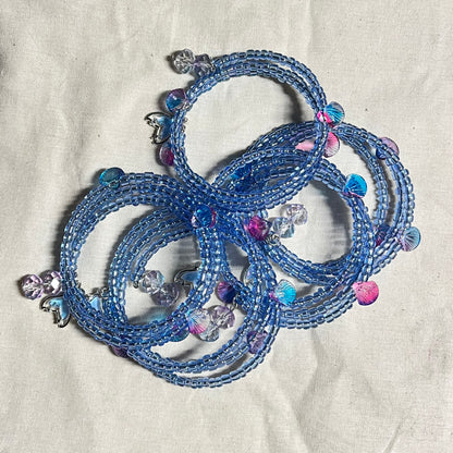 Mystic Tides Memory Wire Bracelet