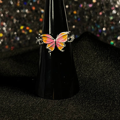 Butterfly Acrylic Colored Ring