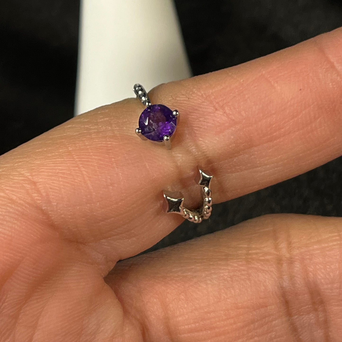 Amethyst Shooting Star Ring