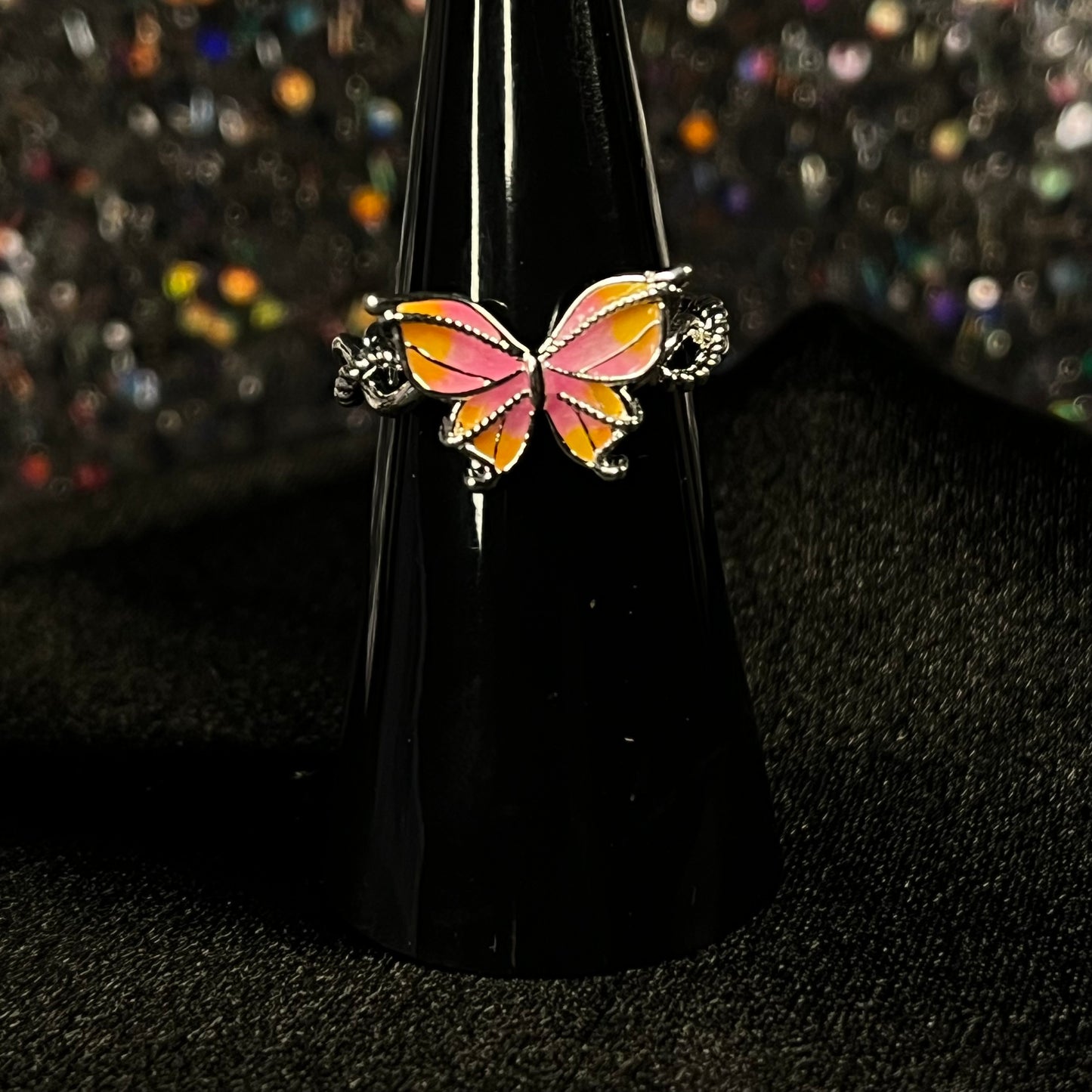 Butterfly Acrylic Colored Ring