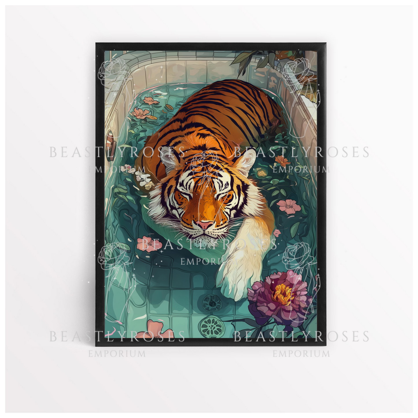 Tiger in Bathtub