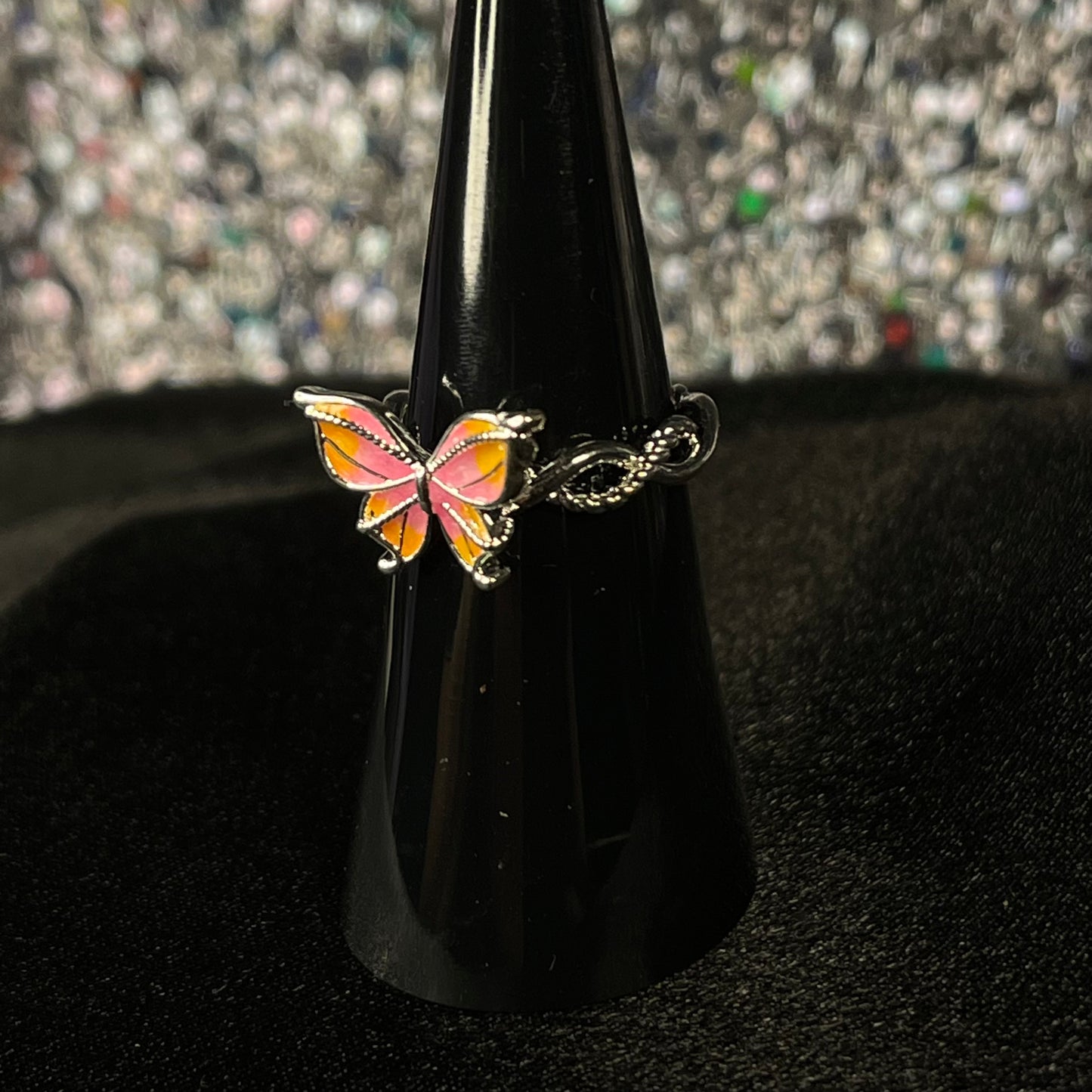 Butterfly Acrylic Colored Ring