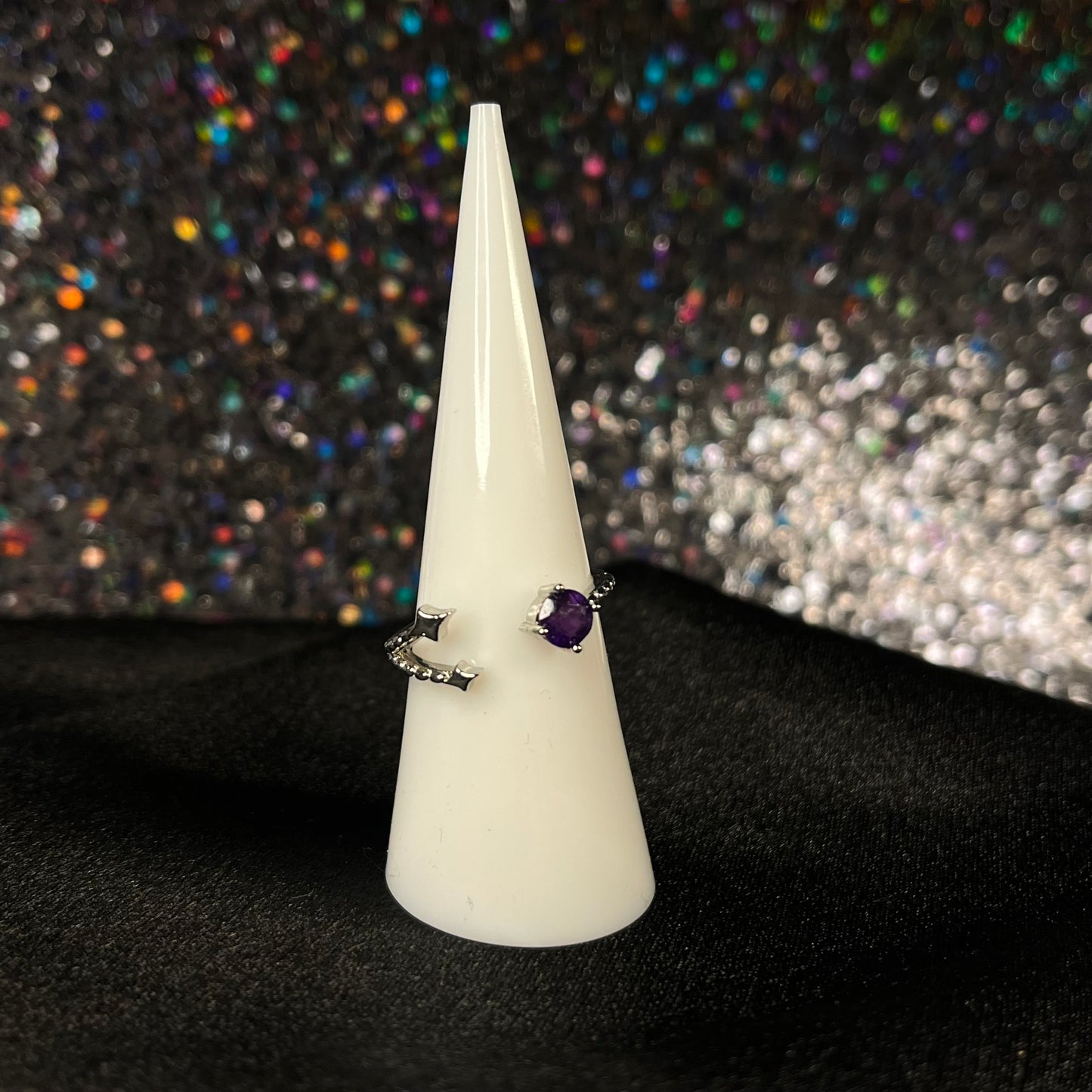 Amethyst Shooting Star Ring