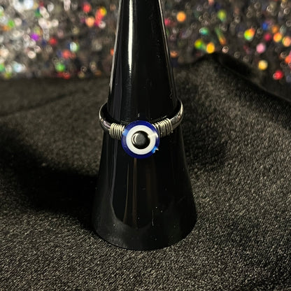 Evil Eye Wire Ring