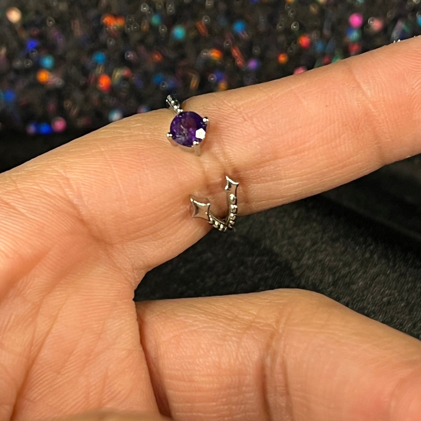 Amethyst Shooting Star Ring