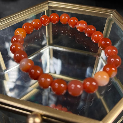 Ember’s Call – Red Carnelian Bracelet of Vitality & Creativity - 8mm