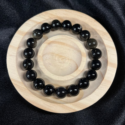 Golden Guardian – Gold Obsidian Bracelet of Insight & Protection - 10mm