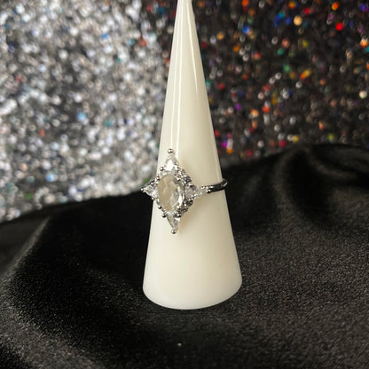 Clear Quartz Star Ring