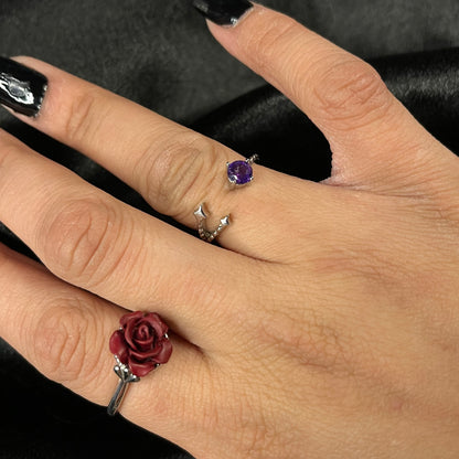 Amethyst Shooting Star Ring